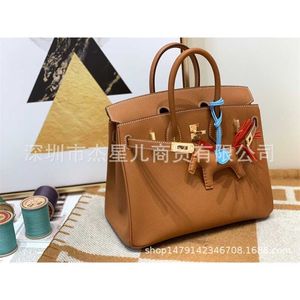 Sac de créateur portable Platinum pour femmes cousues à la main BK25BK30EPSOM Cuir togo en cuir 37 Golden Brown