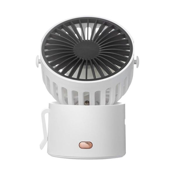 Ventilateur de bureau Portable 3.5W, mini ventilateur portatif monté sur le cou, chargeur USB 1000mAh, adapté aux voyages scolaires à domicile