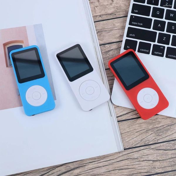 Affichage numérique portable MP3 lecteur Bluetooth compatible 5.0 Video Music haut-parleur Mic Red sans carte