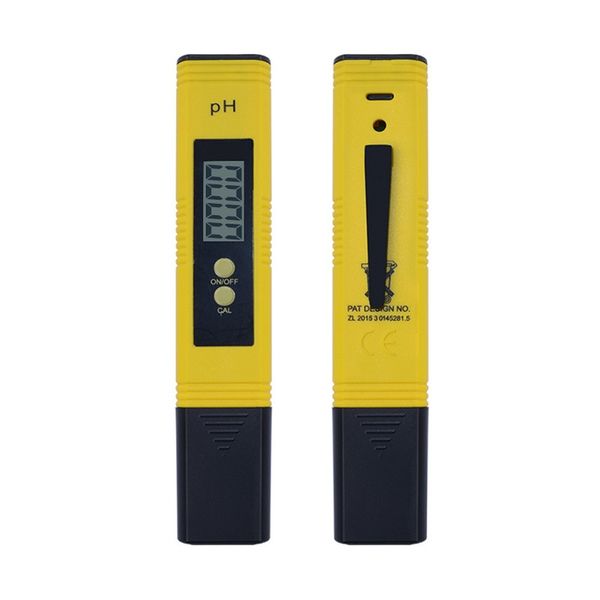 Medidor de PH digital portátil 0.00-14.0PH Tester para acuario Piscina Vino Calibración automática Monitor de calidad del agua Herramientas de medición WB2576