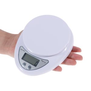 Draagbare digitale schaal LED elektronische weegschalen 5kg / 1kg Postal Food Balance Meetgewicht Keuken LED elektronische schalen