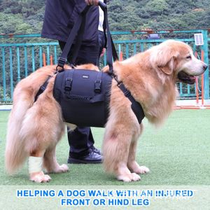 Draagbare honden sling voor achterpoten heup ondersteuning harnas oudere mank canine aid hondenhulp revalidatie tillen harness leashes 240506