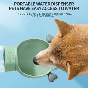 Portable Chog Water Bottel Feeder Drinker Bower Pet Pet Pet Small Grand Dogs Puppy Chat Outdoor Voyage Boire des accessoires de chihuahua
