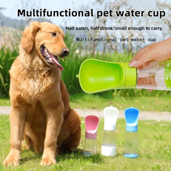 Bouteille d'eau pour chien portable pour petit grand chien chat à boire un bol d'alimentation