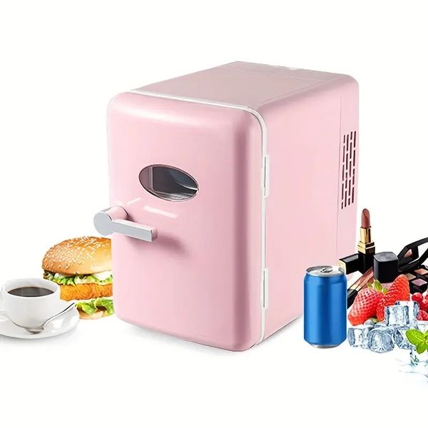 Refroidisseur de boisson portable Mini réfrigérateur Maquillage Petit hôtel Bar Mini réfrigérateur Voiture Réfrigérateurs compacts