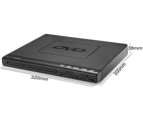 Lecteur DVD portable pour la prise en charge du téléviseur Port USB compact Multi-région DVDSVCDCDDISC Player avec télécommande pas Supp5796512