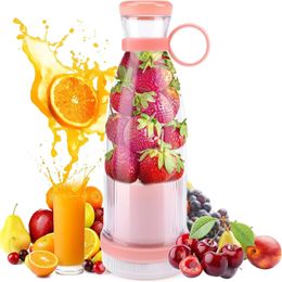 Juicer électrique portable Mini Blender Juice 6 lames Shake Smoothie Orange citron USB Charging Fruit Bouxeur Fresh Squeezer Machine 240415