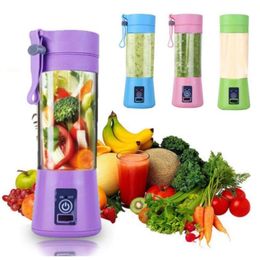 Presse-agrumes électrique portable USB Mini mélangeurs de fruits presse-agrumes extracteurs de fruits nourriture Milkshake multifonction fabricant de jus Machine 4 couleurs9286847