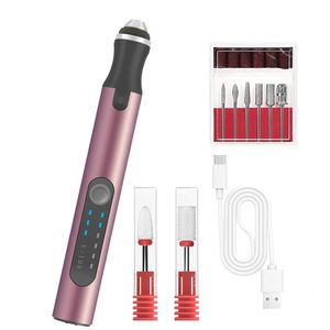 Portable Electric Nail Drill Professional File Kit voor gel nagels manicure pedicure polijstvorm gereedschap Salon 240509