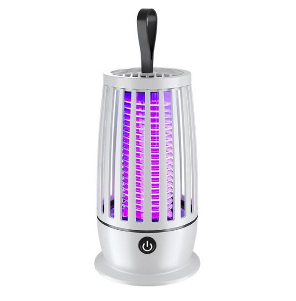 Lámpara antimosquitos de descarga eléctrica portátilMosquito Zapper con luz nocturna Luces antimosquitos recargables por USB Linterna para acampar al aire libre