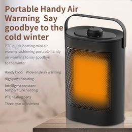 Appareil de chauffage électrique portatif d'espace pour l'hiver PTC céramique chauffage rapide souffleur d'air chaud Machine de chauffage de bureau à domicile