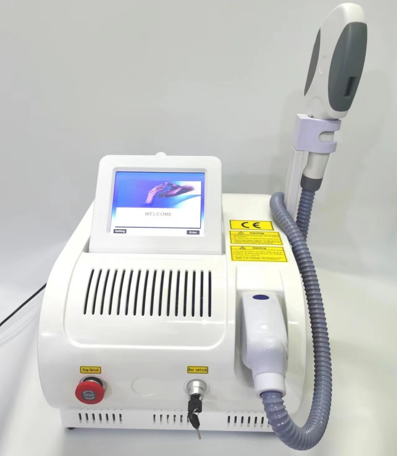 Portable ELIGHT OPT IPL Permanent hårborttagningsmaskin Laser Acne BEHANDLING Skinföryngring CE