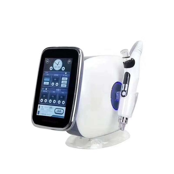 Portable EMS Mésothérapie sans aiguille avec radiofréquence RF Électroporation faciale Nanomètre Nano Meso Gun Beauty Machine pour le rajeunissement de la peau Blanchissant Levage