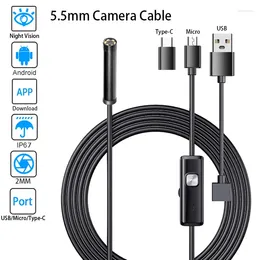 Endoscope Portable 1080P HD WiFi, caméra étanche IP67 avec Inspection de la lumière pour téléphone Android