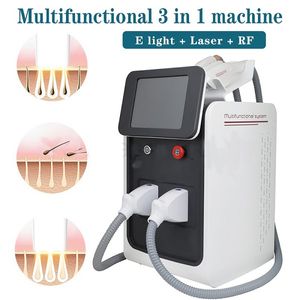 Draagbare epilator 3 in 1 OPT IPL RF ND YAG permanente laser ontharing en huidverjonging zwarte pop carbon peeling schoonheidssalon spa machine