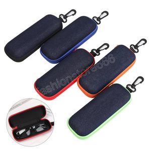 Portable Eyewear Cases Cover Sunglasses Hard Case For Women Men Glasses Box With Lanyard Zipper Eyeglass Cases Protector