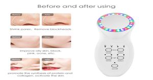 Équipement portatif de beauté de Massage du visage Pon Led thérapie par la lumière couleur 3 MHz ultrasons visage SPA rajeunissement de la peau blanchir la peau8066732