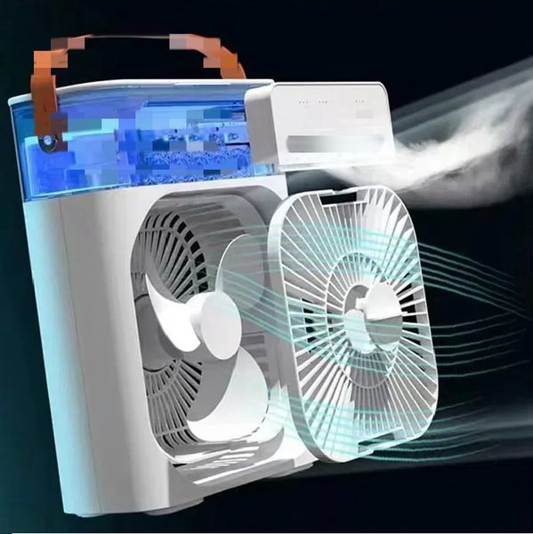 Ventilateur portable Climatiseurs USB Van électrique 600 ml LED Night Light Water Mist Fun Air Air Humidificateur pour la maison