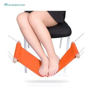 Draagbare voeten hangmat onder bureau voet stoel gereedschap mini verstelbare reissteun voor vliegtuig buitenkantoor Y200327