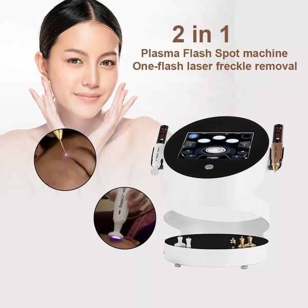 Fibroblaste Portable 2 En 1 Stylo Plasma Anti-âge Machine Rajeunissement De La Peau Acné Remover Visage Merlan Soins De La Peau Équipement De Beauté