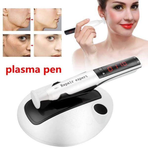 Portable Fibroblast Laser Cold Plasma Pen Ozone Douche Facial Beauty Pen Machine de suppression des taches de rousseur pour le traitement de l'acné Nettoyage en profondeur des pores Anti-âge Lifting des paupières Devic3