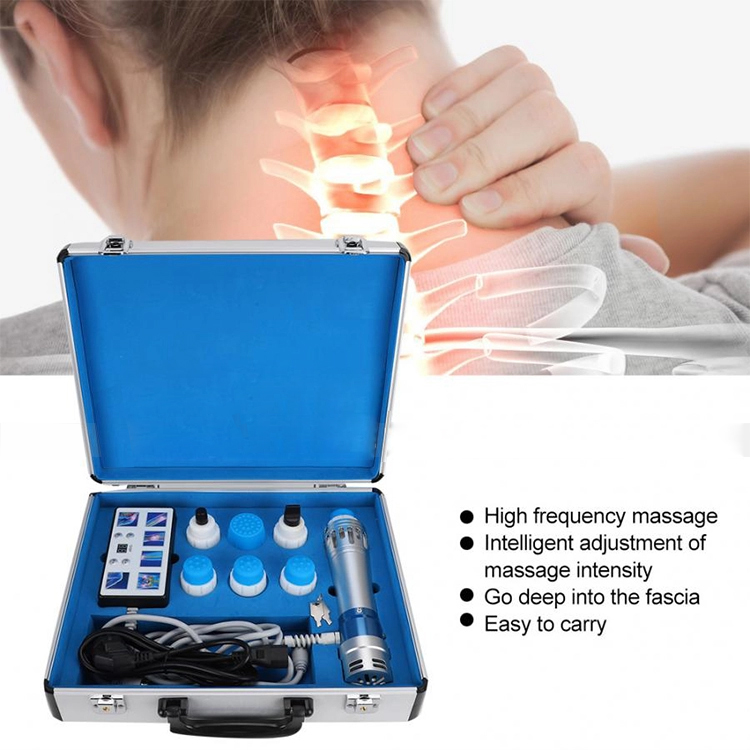 Portable Focused Shockwave Therapy Massager Machine Extracorporeal 7 Heads Shock Wave Physiotherapy Equipment for Erectile Dysfunction ED Treatment Pain Relief