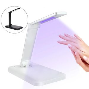 Draagbare vouwnagroger UV LED -lichtlamp voor nagels snel drogen manicure uithardend alle gel Polish 10 LED USB 240401