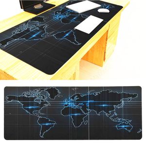 Portable Fold World Map Muismatten Gaming Grote Mousepad Gamer Groot Computer Mat Office Desktop Toetsenbord Pad Pols Rests voor Game