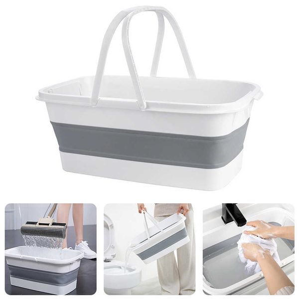 Portable pliable bassin Camping lavage de voiture seau lavabo vadrouille seau maison outils extérieurs pliant épaissi pliant seau