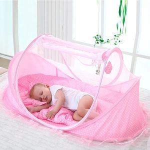 Portable pliant bébé voyage lit berceau berceau net kids lits nés pliable lit de couchage moustique net jeu tente house 240423