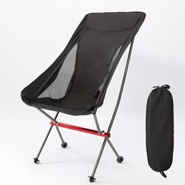 Chaise de camping pliante portable chaise de lune extérieure pliable pour la randonnée des chaises de pêche de pique-nique randonnée randonnée chaise touristique 240327