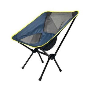 Draagbare klapstoel outdoor strand picknickstoel camping vissen mesh oxford stof ademende stoelen stoel vrije tijd Maan stoel
