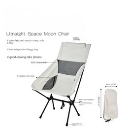 Chaise de pêche pliante portative charge maximale 90 kg renfort de tuyau en acier chaise de plage confortable chaise de Camping 240125