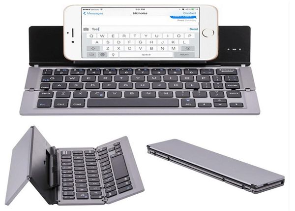 Teclados plegables portátiles Traval Bluetooth teclado inalámbrico plegable para iphone Android teléfono tableta ipad PC teclado para juegos 8539339