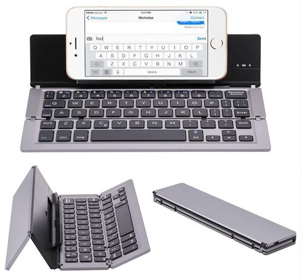Claviers pliants portables Traval Keypad sans fil pliable Bluetooth pour l'iPhone Android Phone Tablet iPad PC Gaming Keyboard6495474