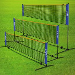 Portable vouwen Standaard Professionele badminton Net binnensoor buiten sportvolleybal tennis training vierkant netten mesh y240407