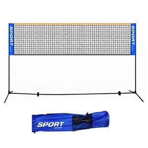 Filet de badminton professionnel standard pliant portable Sports de plein air intérieur Volleyball Tennis Formation Filets carrés Mesh y240318
