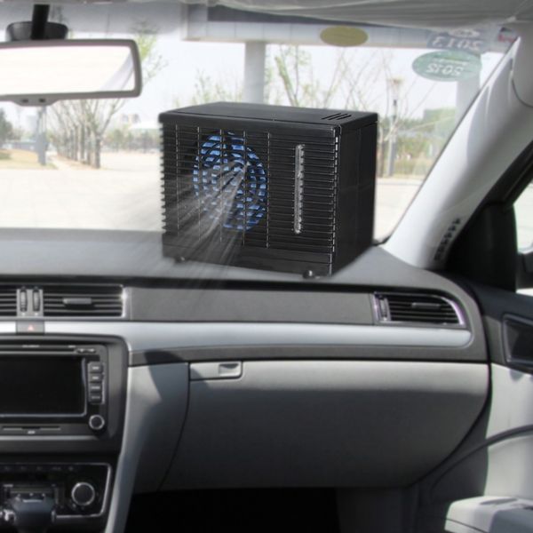 Portátil para coches 12V ajustable 60W aire acondicionado de coche ventilador de refrigeración agua hielo enfriador evaporativo