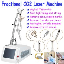 Draagbare fractionele laser CO2 -apparatuur Wrinkle verwijdering Huid Desurft vaginaal strakke Draai Acnelittekens Verwijder Stretch marks Machine