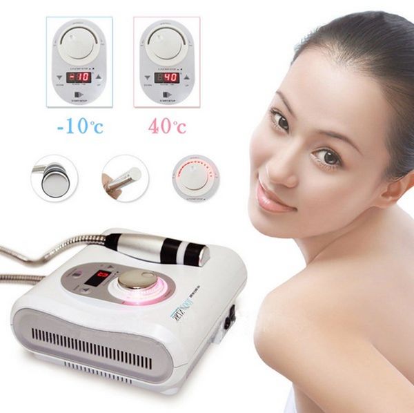 2 récent 2 en 1 Cryo Needle Electroporation Mesotroporation Mesotherapy Hammer Hammer Cool Facial Anti-Aging Skin Care Beauty Machine