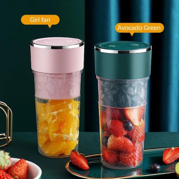 Licuadora de frutas portátil, herramientas, mezcladora recargable por USB, exprimidor eléctrico, licuadora de batidos, miniprocesador de alimentos, taza, licuadoras de jugo, vasos