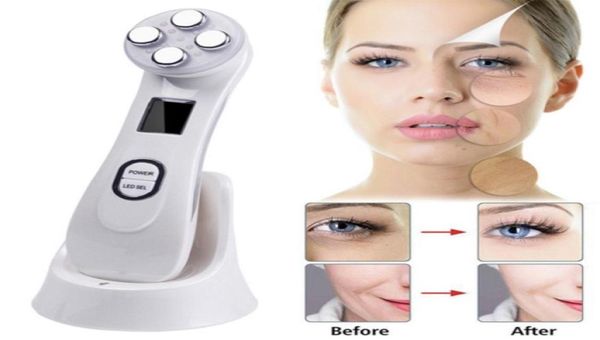 Máquina facial galvánica portátil RF Cuidado de la piel Eliminación de arrugas Estiramiento facial Equipo de belleza Mini masajeador facial recargable6946418