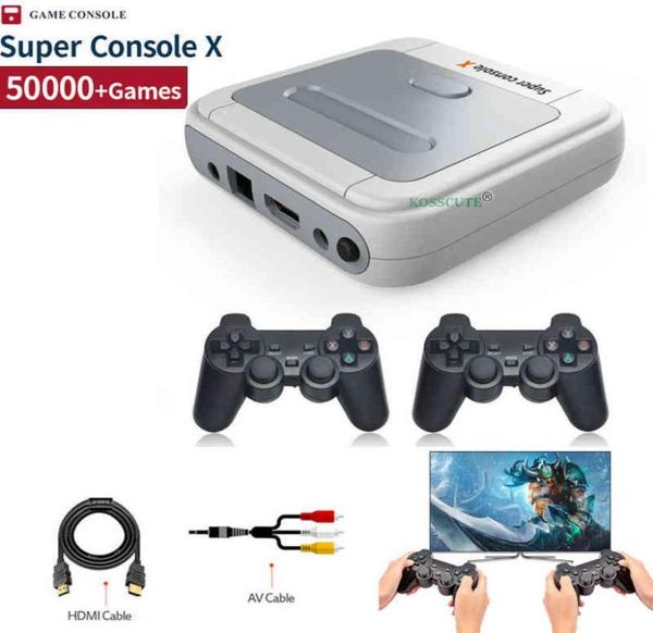 Joueurs de jeux portables 2021 Super Console X pour PSPPS1N64DC HD 4K Retro Video Game Player Builtin 50000 jeux 50 émulateurs Max 9797039
