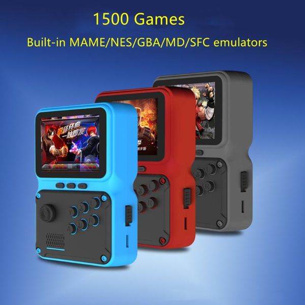Joueurs de jeux portables 2023 M30 Console vidéo rétro portable 2,8 pouces Mini portable 16 bits intégré 1500 lecteur classique