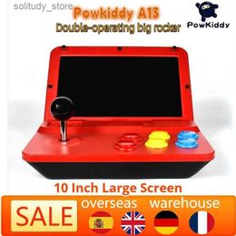 Draagbare gamespelers 2023 Powkiddy A13 10 inch groot scherm afneembare joystick vintage gamespeler high-definition vintage mini-gameconsole cadeau Q240326