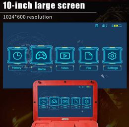 Portable Game Players 2023 Powkiddy A13 10 inch groot scherm Afneembare joystick HD Output Mini Arcade Retro