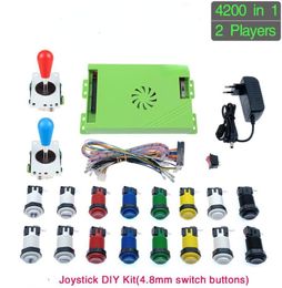 Joue-jeu portable 4200 en 1 kit de bricolage Kit 8 Way Joystick American Style Button Arcade Arcade Armoire pour 2 Playes6653192