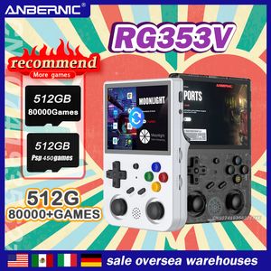 Draagbare Game Spelers 512G 80000Games ANBERNIC RG353V RG353VS Handheld Game Player Android 11 Linux OS HD Simulator 3.5 INCH IPS 640*480 Retro Game 230714