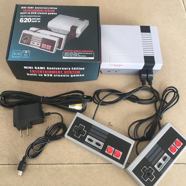 Reproductores de juegos portátiles 620 Retro Super Classic Mini TV Consola de videojuegos familiar de 8 bits Built-620-in NES FC SFC Reproductor de juegos portátil Regalos de cumpleaños de Navidad