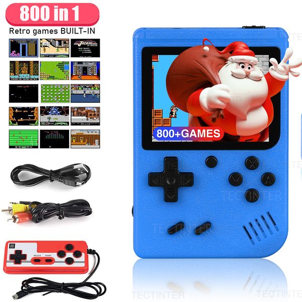 Juegos de juego portátiles 800 en 1 consola de videojuegos retro jugador de juego portátil consola de juegos de TV portátiles AV Out Mini Player Handheld For Kids Gift 230812